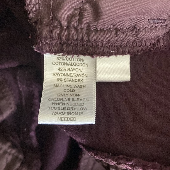 LOFT 10 TALL Zoe Boot Cut pants purple - Picture 12 of 12